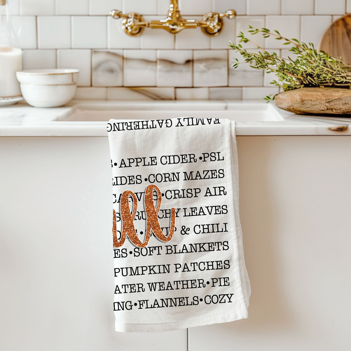 Fall Love Kitchen Towel