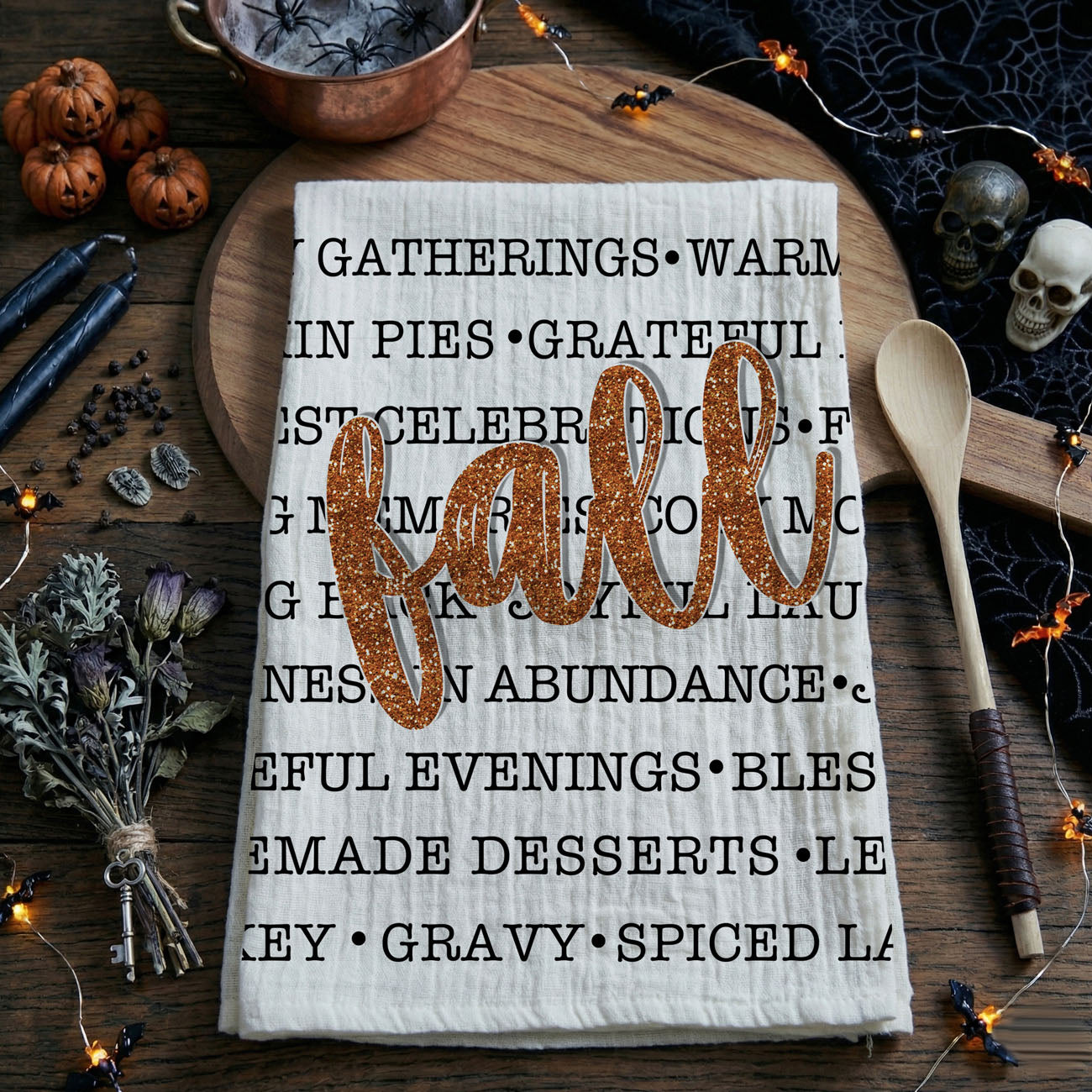 Fall Love Kitchen Towel