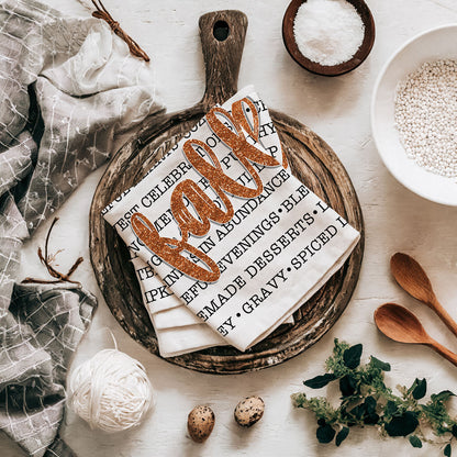 Fall Love Kitchen Towel