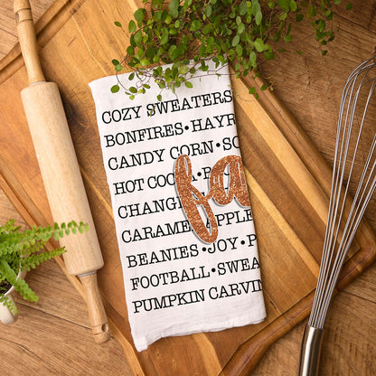 Fall Love Kitchen Towel