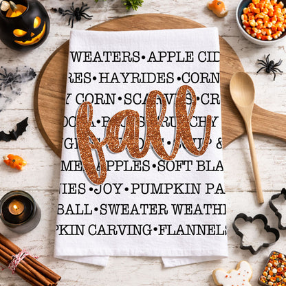 Fall Love Kitchen Towel
