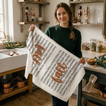 Fall Love Kitchen Towel