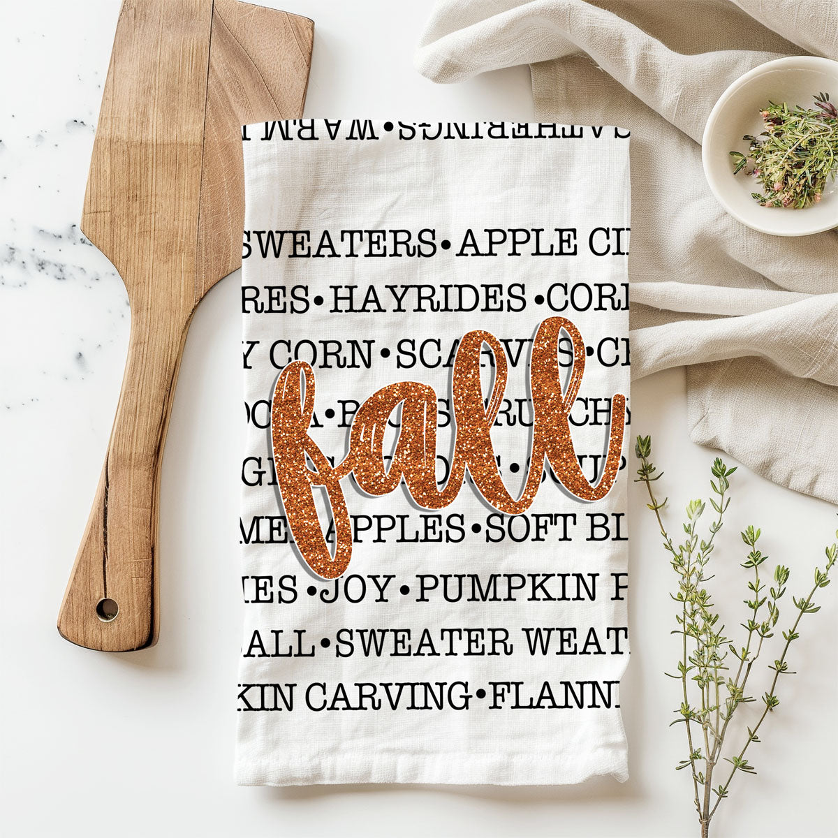 Fall Love Kitchen Towel