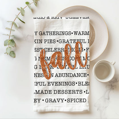 Fall Love Kitchen Towel