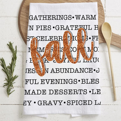 Fall Love Kitchen Towel