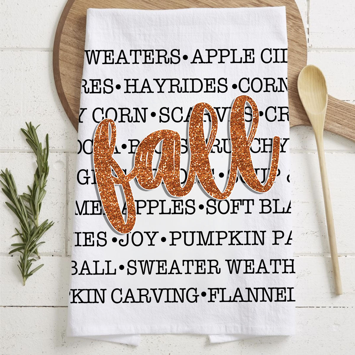 Fall Love Kitchen Towel