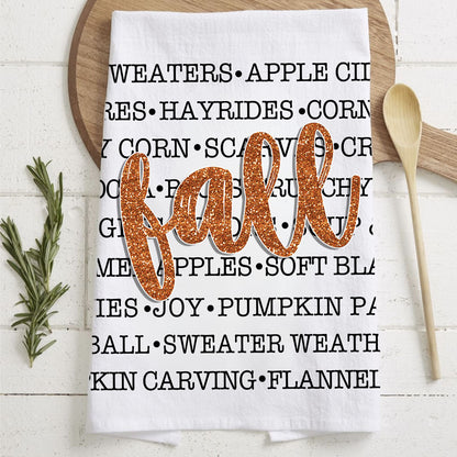 Fall Love Kitchen Towel