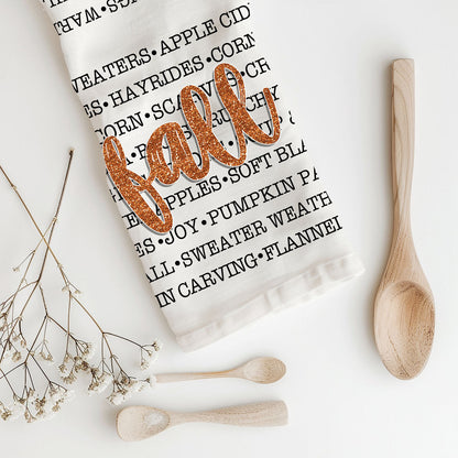 Fall Love Kitchen Towel