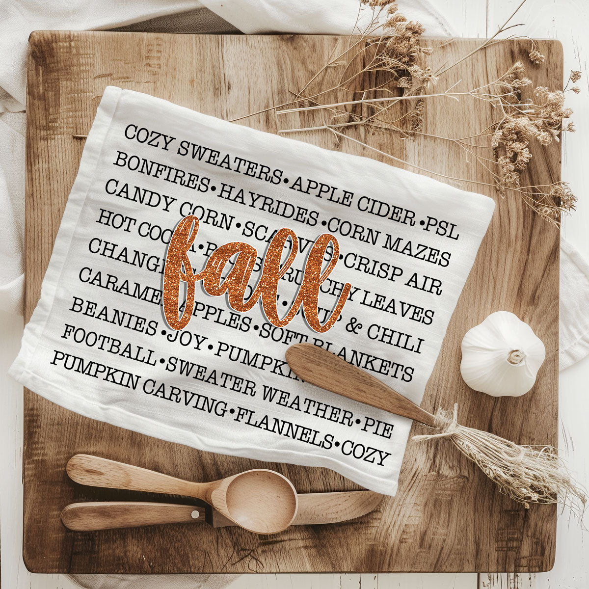 Fall Love Kitchen Towel