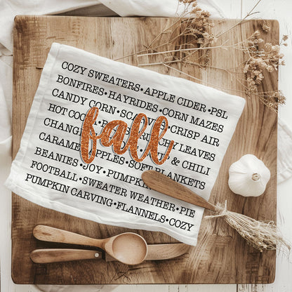 Fall Love Kitchen Towel