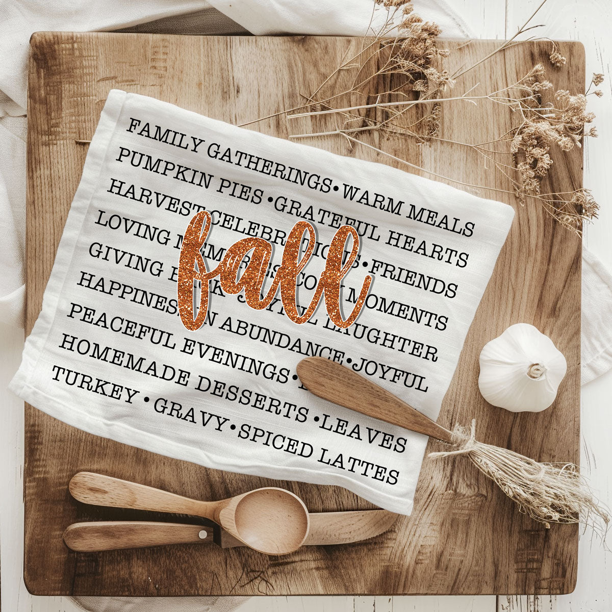 Fall Love Kitchen Towel