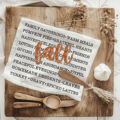 Fall Love Kitchen Towel