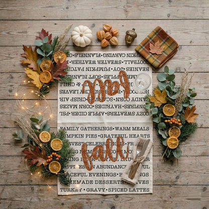 Fall Love Kitchen Towel