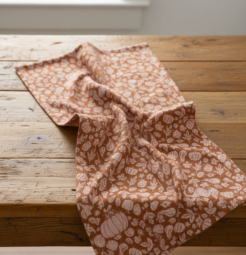 Farm Harvesting Days Geometry Tea Towel