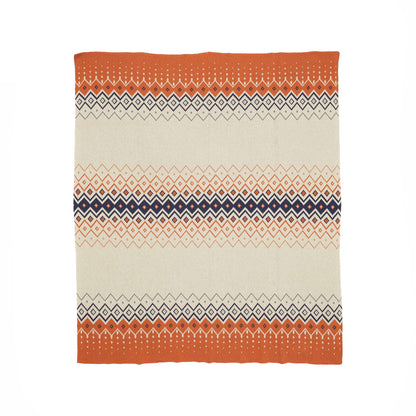 Vintage Icelandic - Cotton Sustainable Knit Throw Blanket