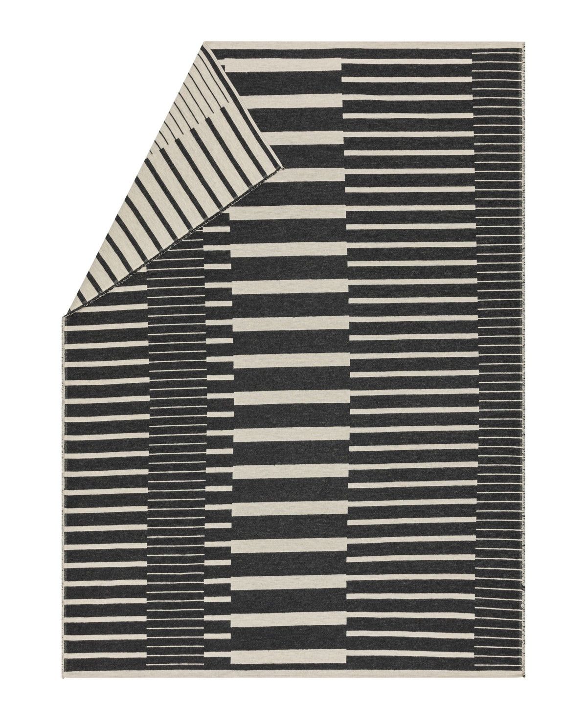 LUCA throw "two-tone stripes"