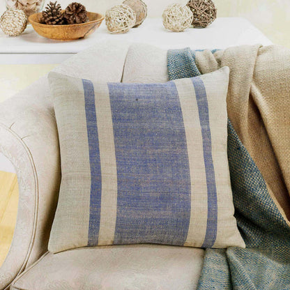 Handwoven Ahimsa Silk Pillow with Insert - 4 Colors