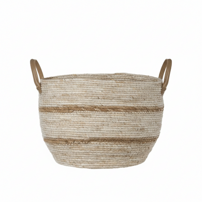 Striped Maize Storage Baskets/Planters - Set of 3