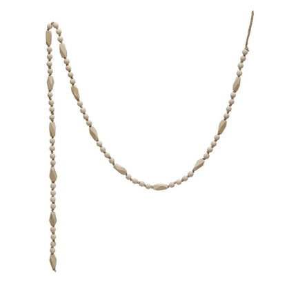 72" Paulowina Wood Bead Garland