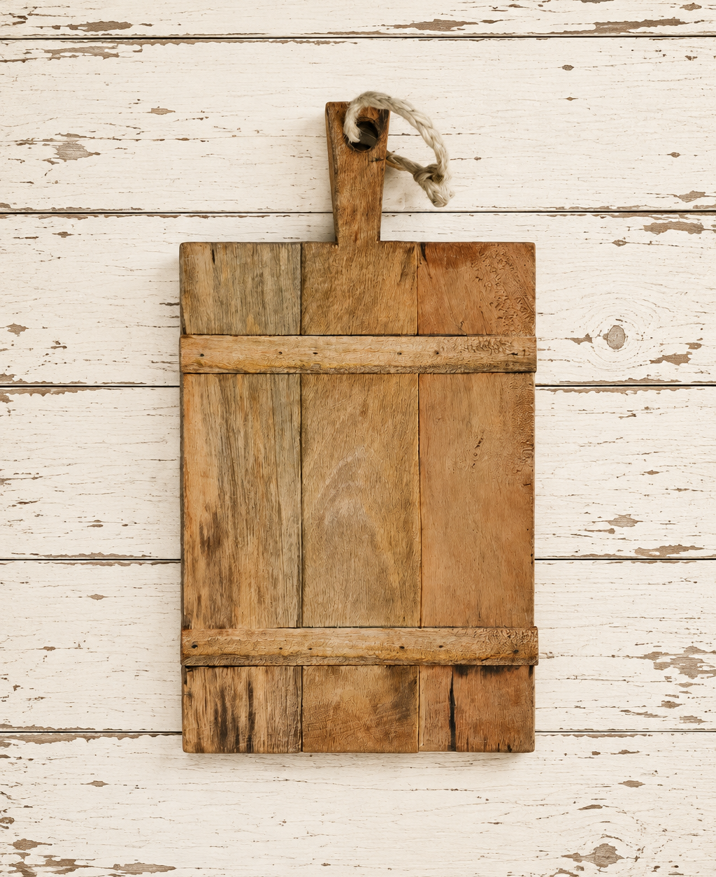 Mango Wood Appetizer Tray with Rope Handle