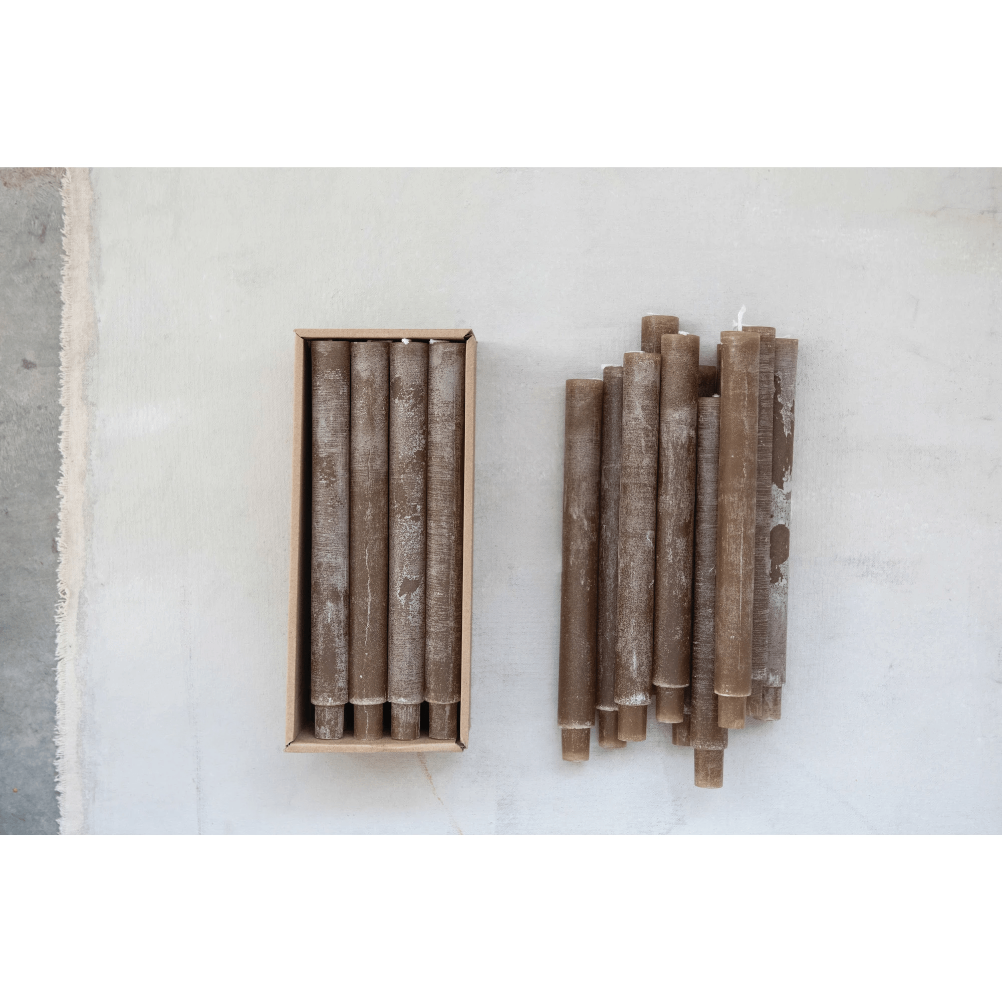 Unscented Tapered Candles, Set of 2 (3 Color Options)