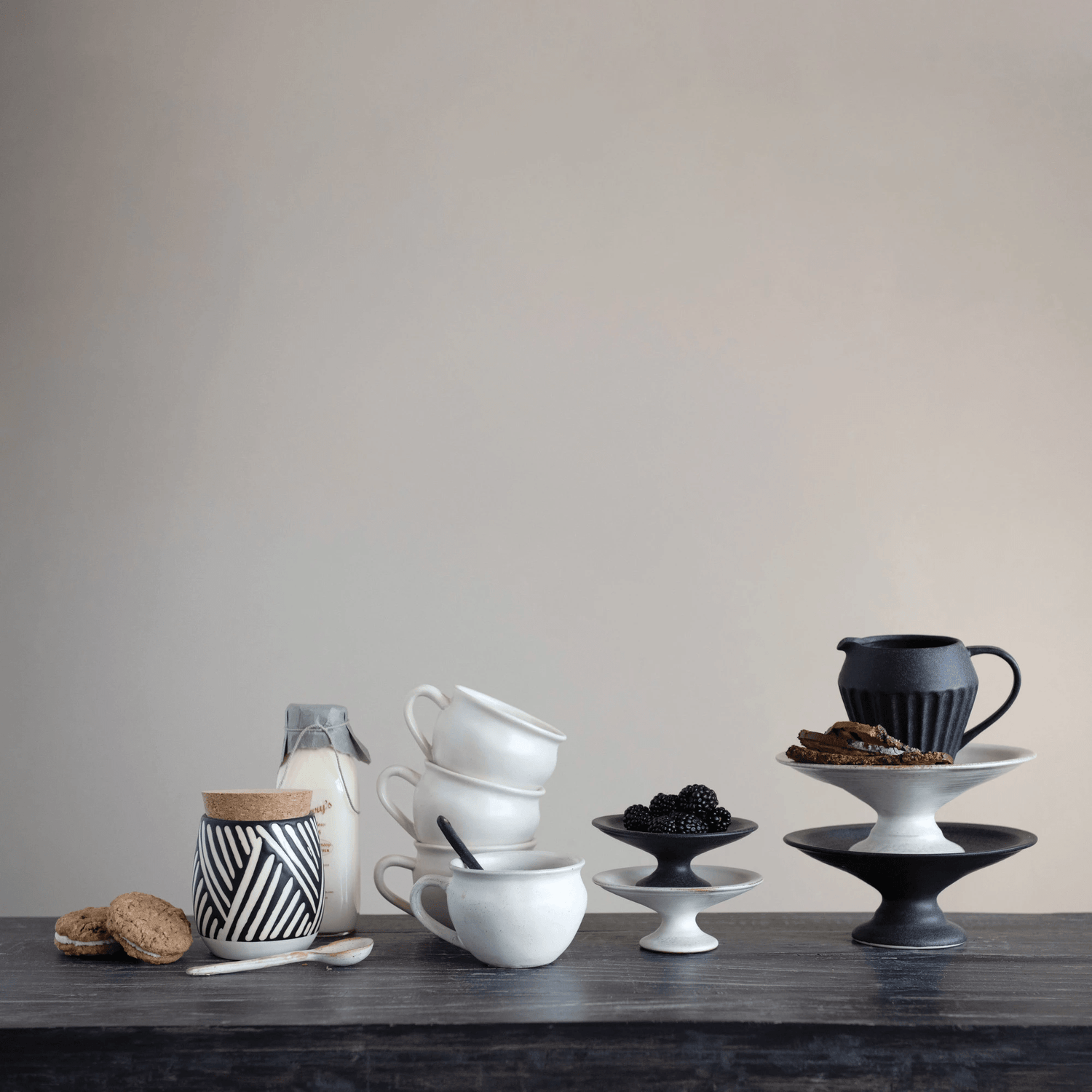 White Glazed Stoneware Mug