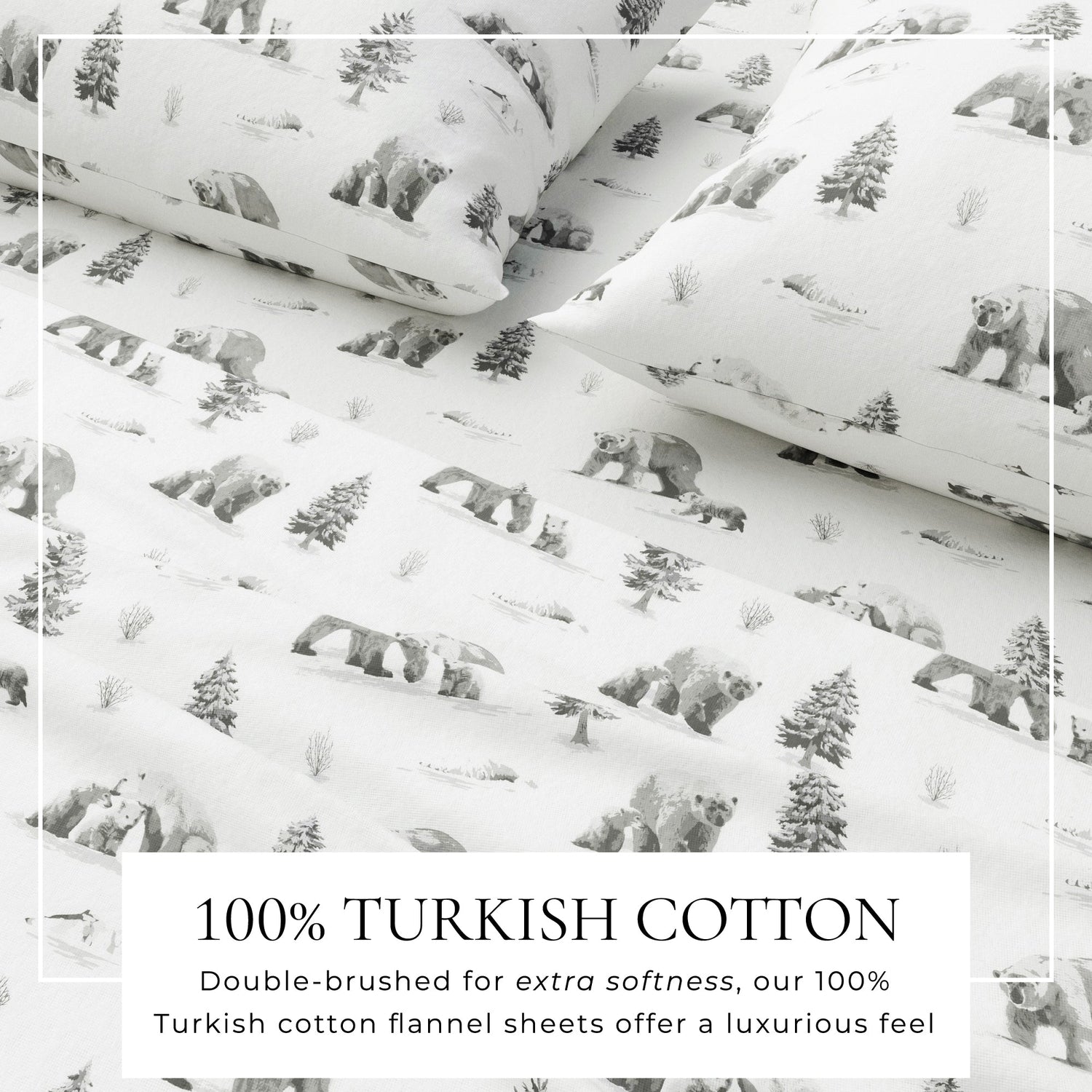 Turkish Cotton Flannel Sheet Sets - Lakeview Collection