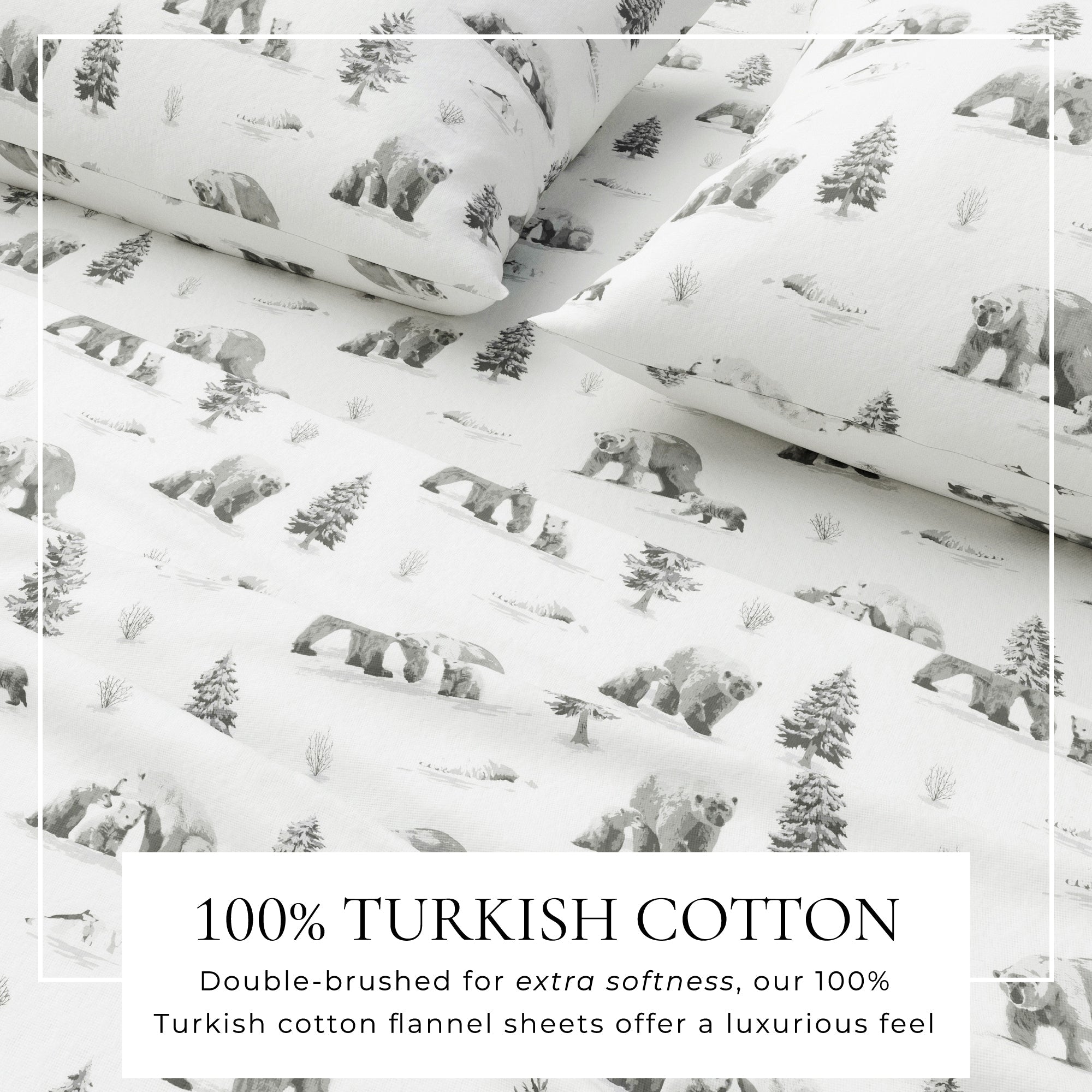 Turkish Cotton Flannel Sheet Sets - Lakeview Collection