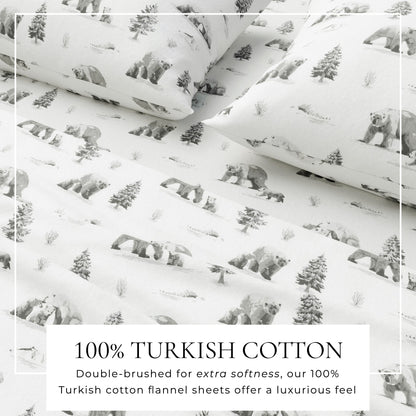 Turkish Cotton Flannel Sheet Sets - Lakeview Collection