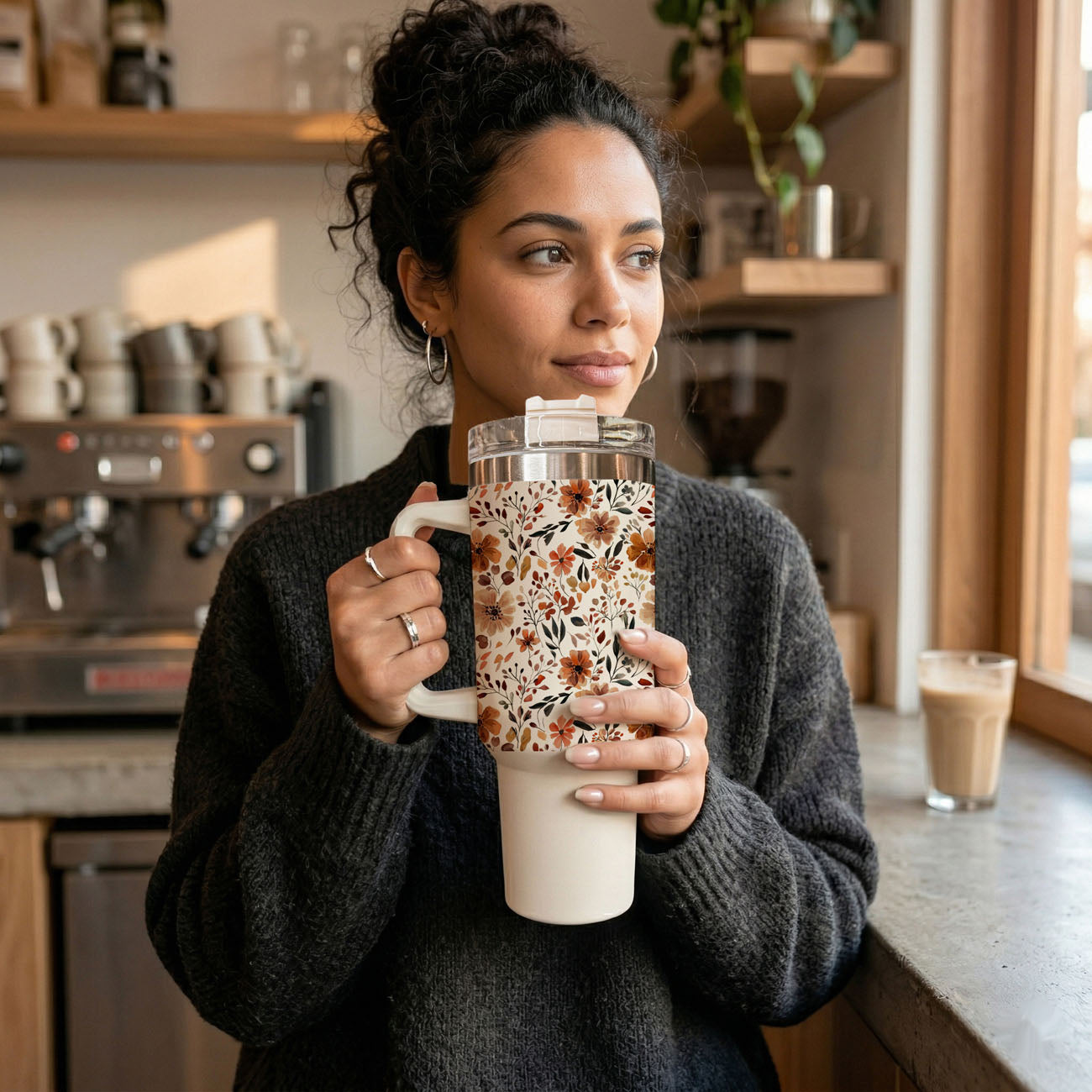 Fall Floral 40oz Insulated Tumbler
