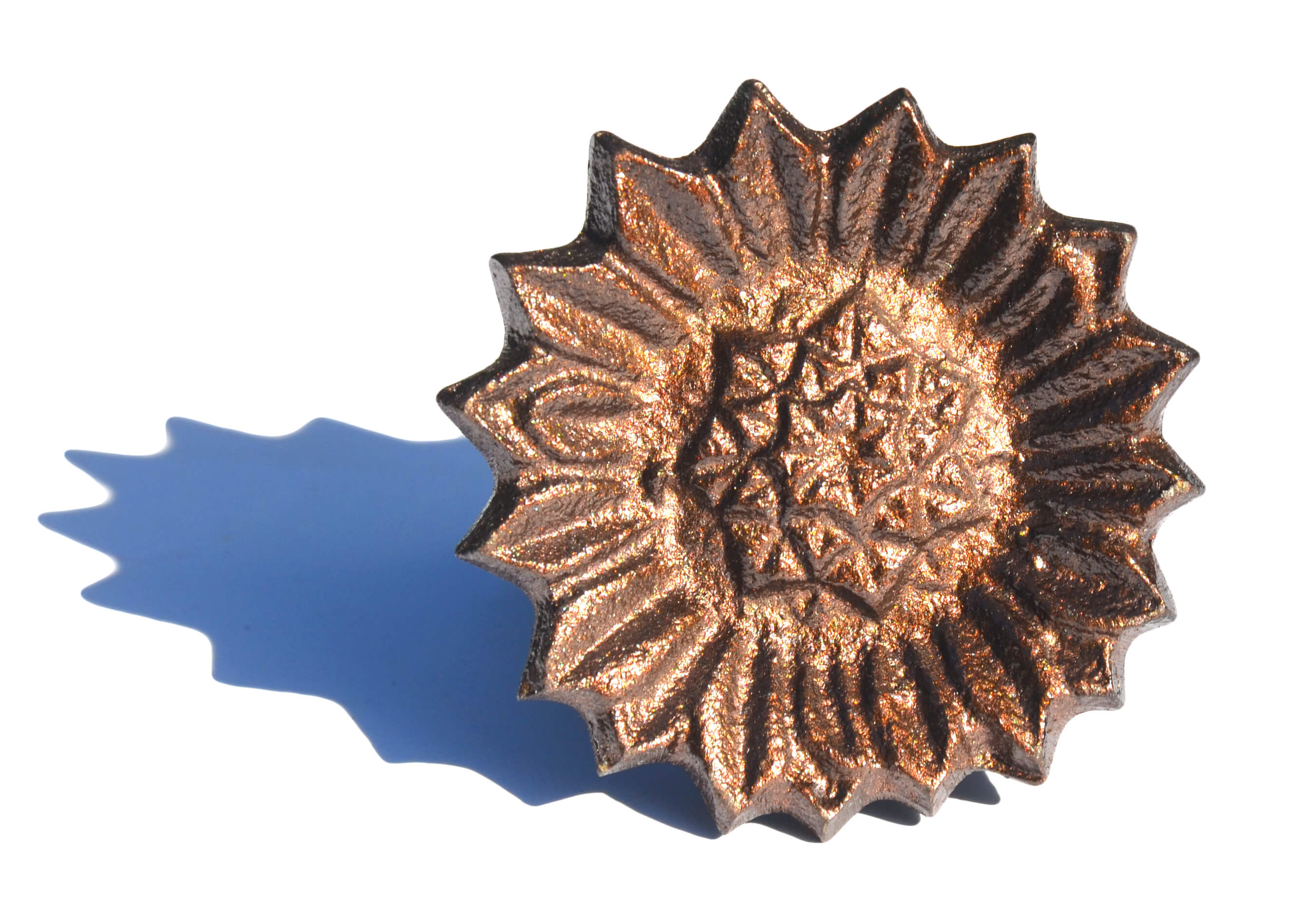 Sunflower Antique Bronze Napkin Rings - Set of 4