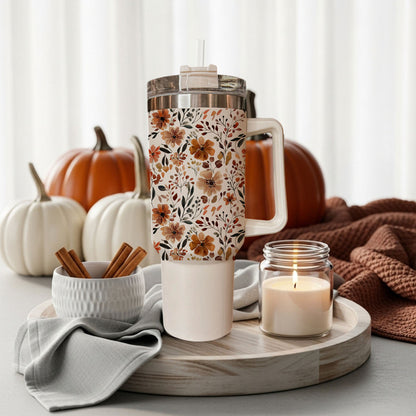 Fall Floral 40oz Insulated Tumbler