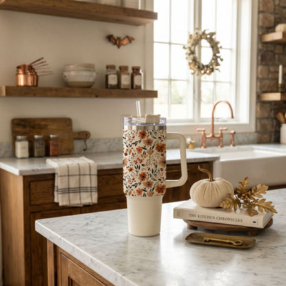 Fall Floral 40oz Insulated Tumbler