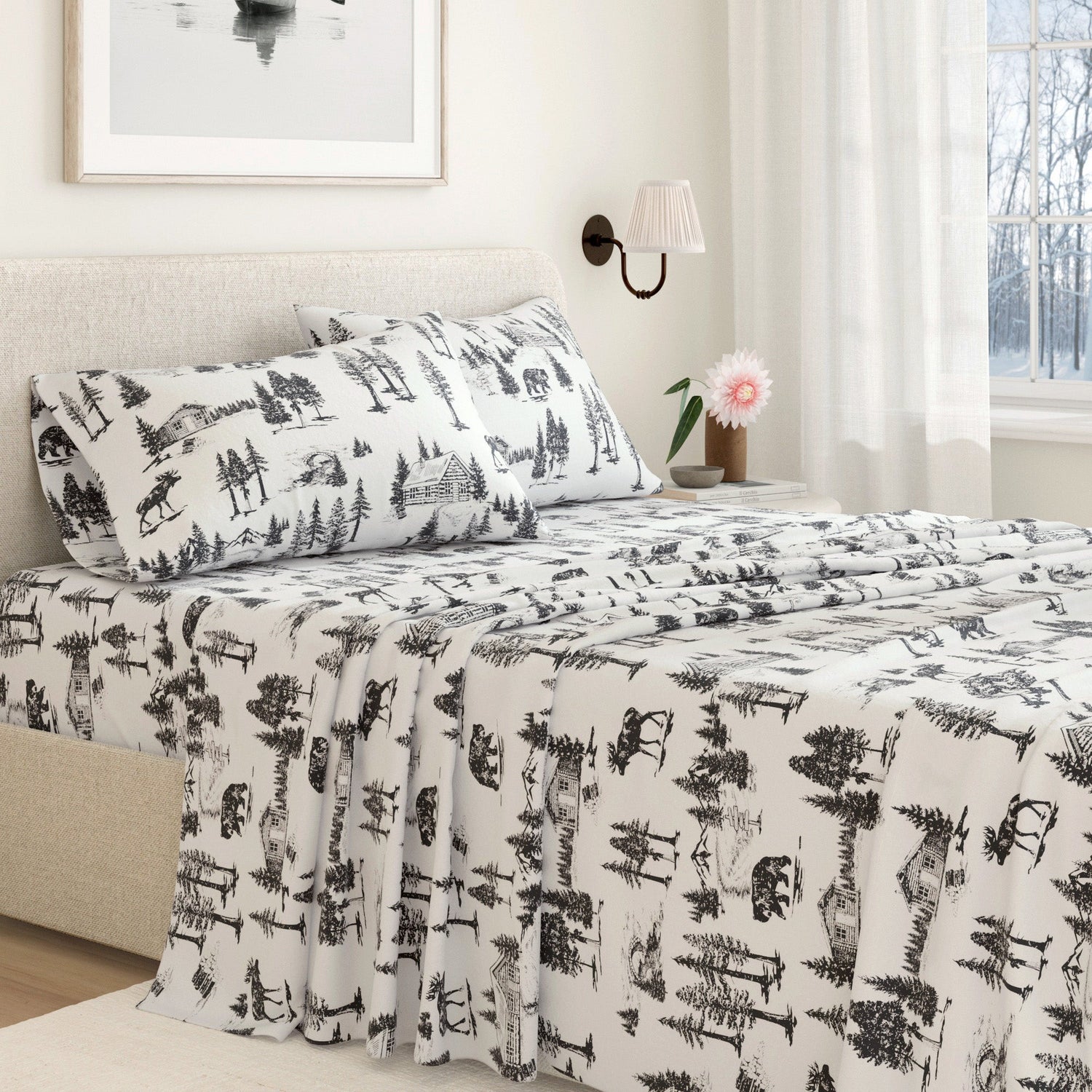 Turkish Cotton Flannel Sheet Sets - Lakeview Collection