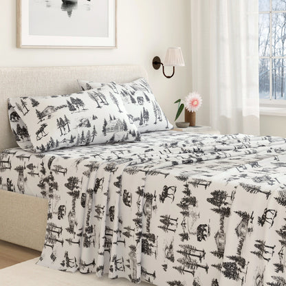 Turkish Cotton Flannel Sheet Sets - Lakeview Collection