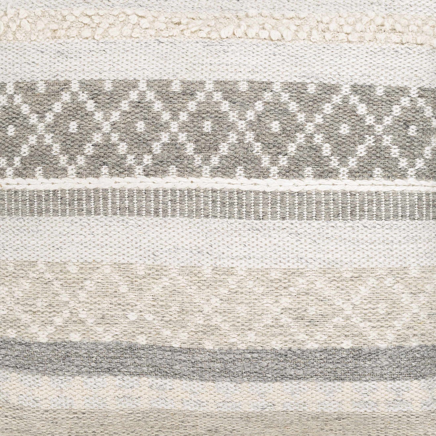 Geyser Woven Cotton Pouf