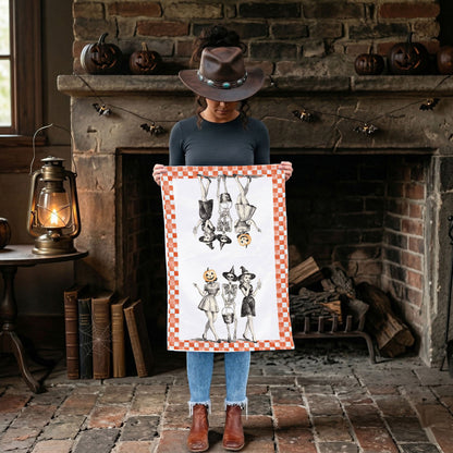 Vintage Trio Halloween Kitchen Towel