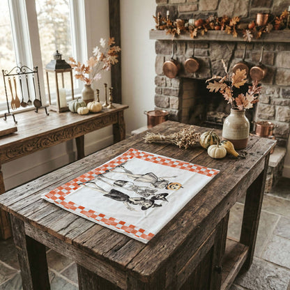 Vintage Trio Halloween Kitchen Towel