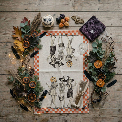 Vintage Trio Halloween Kitchen Towel