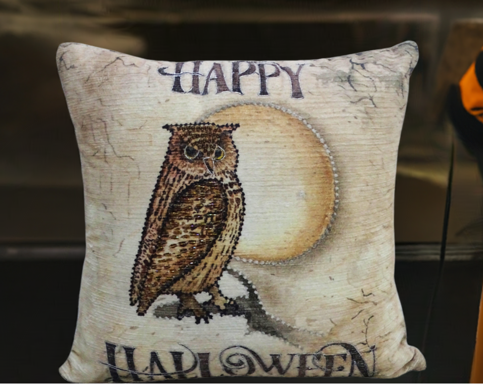 Owl Moon Throw Pillow - 20" x 20"
