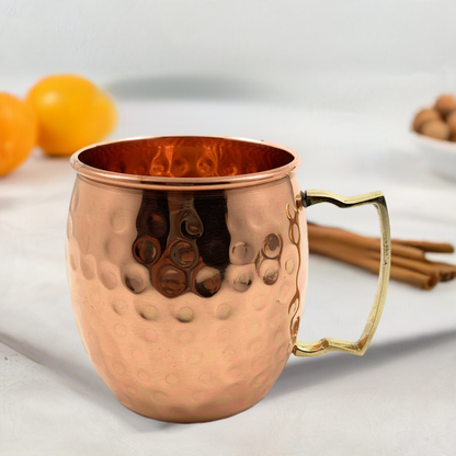 Hammered Moscow Mule Mugs - Set of 2