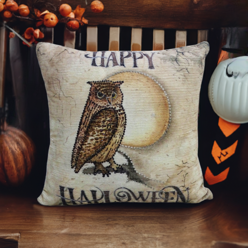 Owl Moon Throw Pillow - 20" x 20"