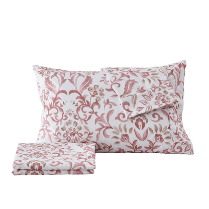 4 Piece Watercolor Floral Microfiber Sheet - Delia Collection