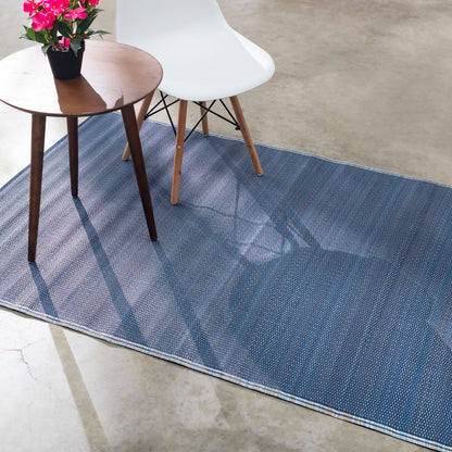 Cancun Shadow -  Reversible Blue Outdoor Rug