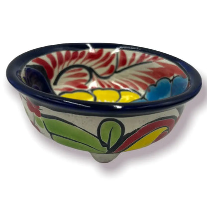 Talavera Salsa Bowl | Hand-Painted Mexican Ceramic Sauce Dish