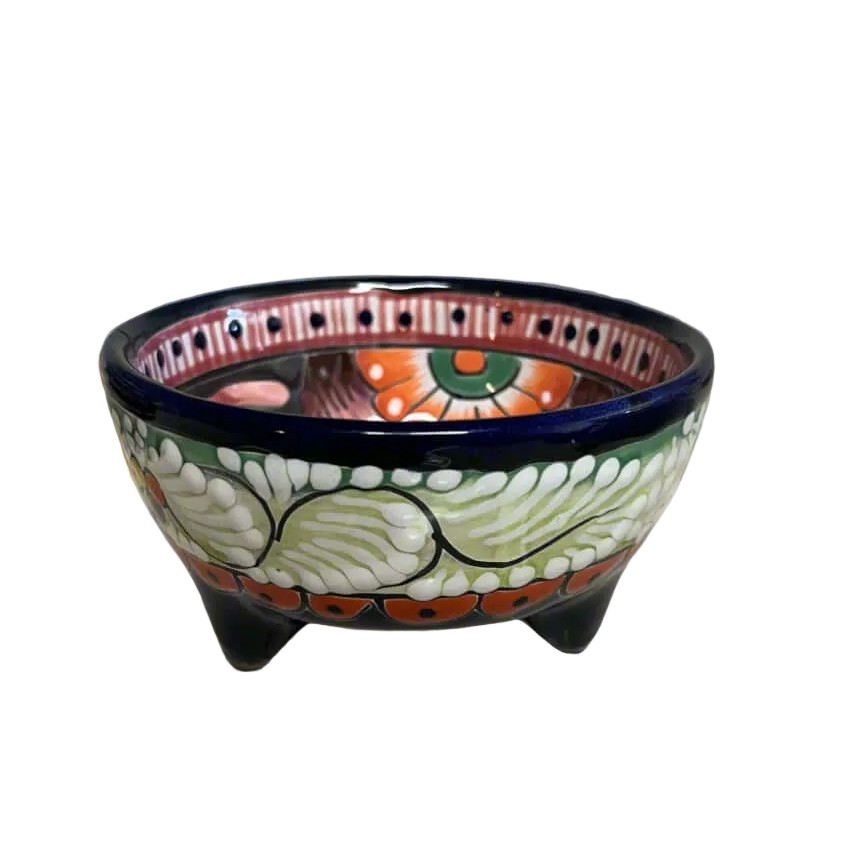 Talavera Salsa Bowl | Handmade Mexican Ceramic Sauce Dish