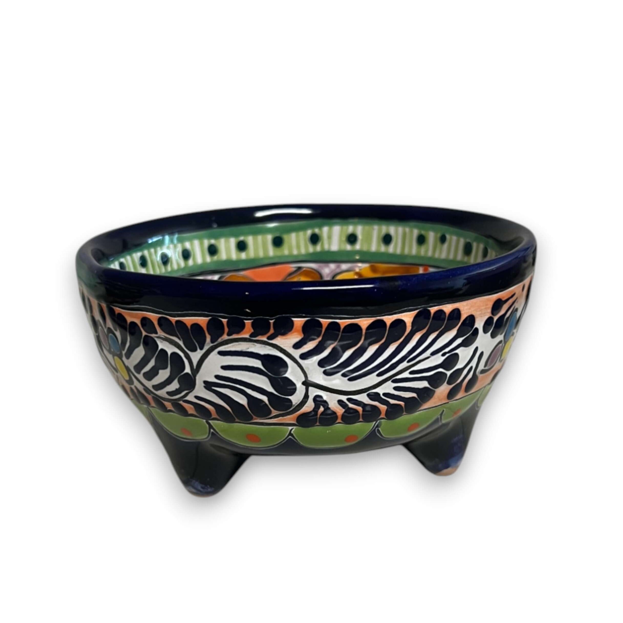Talavera Salsa Bowl | Handmade Mexican Ceramic Sauce Dish