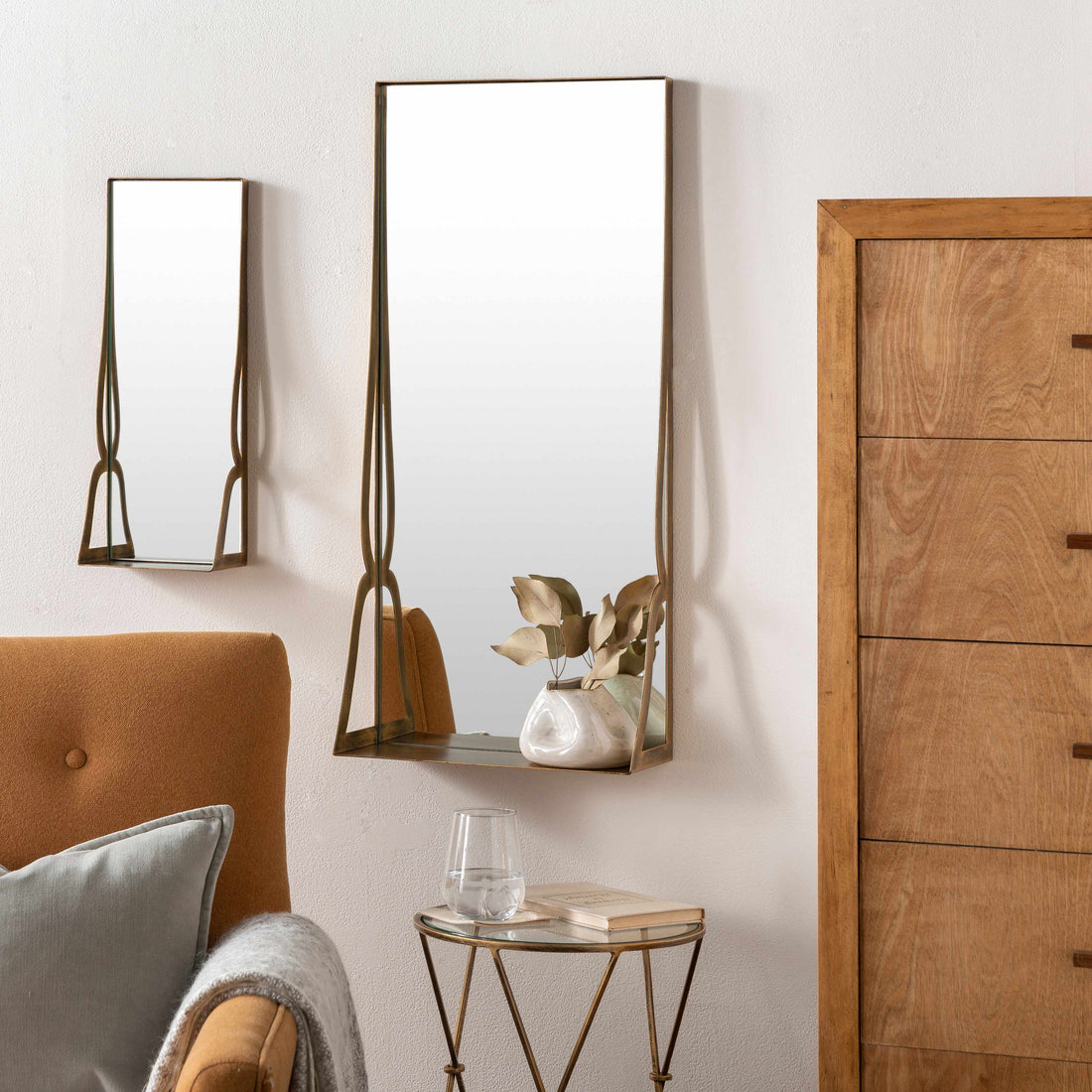 2 Piece Set Hayra Mirrors