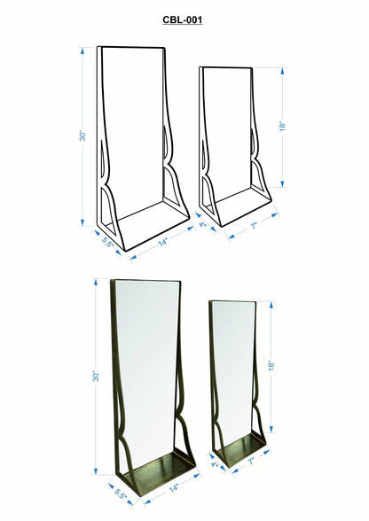 2 Piece Set Hayra Mirrors