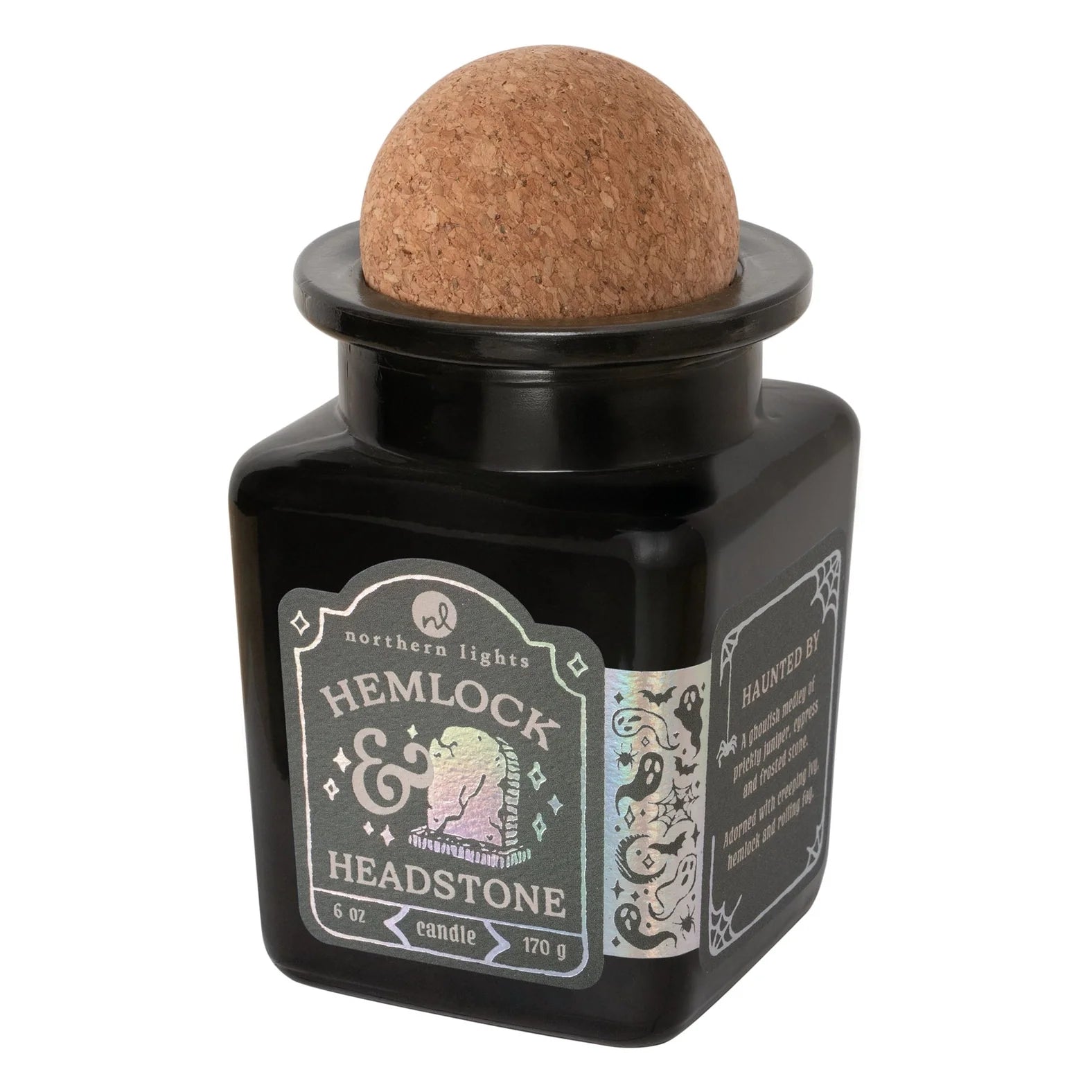 Hemlock &amp; Headstone Soy Candle